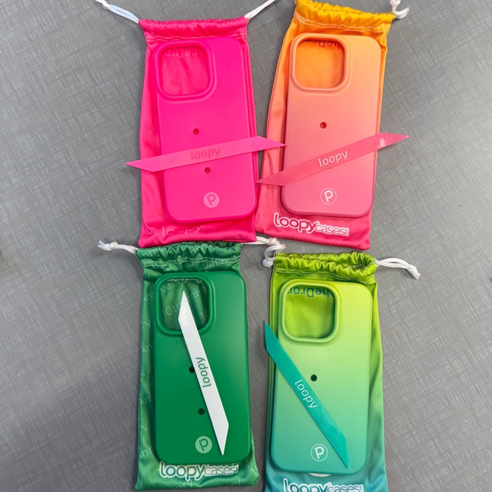 14 pro righty bundle - Loopy Case Vibrant Phone Case Trio - Pink, Green, Orange